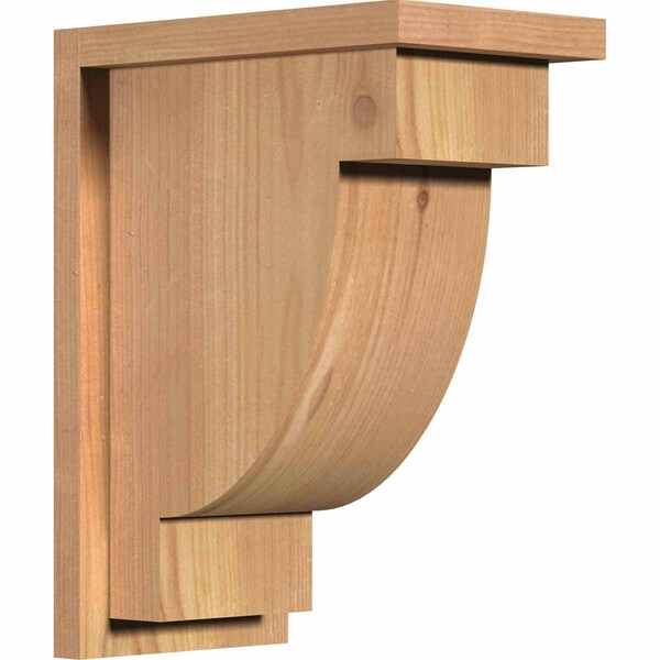 Ekena Millwork Alpine Smooth Corbel w/Backplate, Western Red Cedar, 7 1/2"W x 12"D x 16"H COR08X12X16ALP01SWR - main